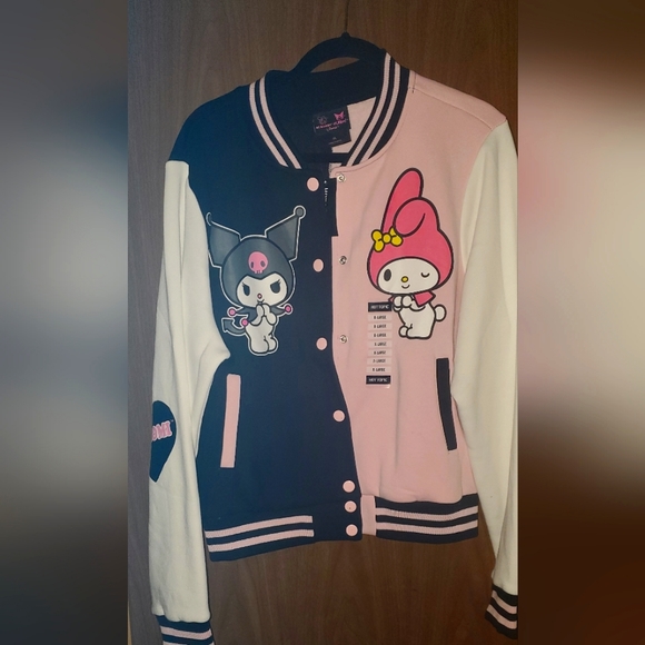 Hot Topic Jackets & Coats Kuromi And My Melody Varsity Jacket